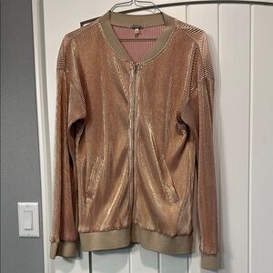 Gold Bomber Jacket